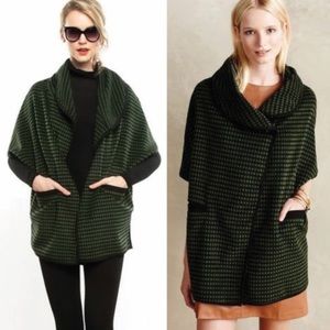 Anthropologie Eva Franco Punch Dot Cocoon Coat S